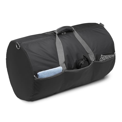 Duffel Bag for Travel and Sports (Black / 25 inches)