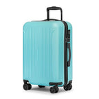 24 Inch Medium Luggage Checked TSA Approved Suitcase (Mint Green / 24" Checked)