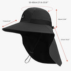 Outdoor Sun Hat for Men Women (1pack-black/Arm Sleeves)