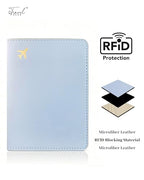 Passport Holder for Travel Essentials (Light Blue)