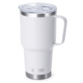 30 oz Tumbler with Lid and Straw (white-A / 30 Ounces)
