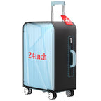 24 Inch Half Clear PVC Luggage Cover TSA Waterproof Protector