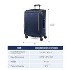 Crew Classic Softside Checked Luggage (Patriot Blue / Checked Medium)