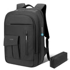 Backpack for Men Business Travel Laptop Backpack with USB Charger Lightweight Anti (15.6MAX" / With Pocket / Black)