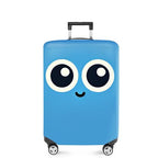 Cute Smiley Face Luggage Cover (#12 / XL(fits 32-34Inch suitcase))