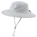 UPF 50+ Wide Brim Sun Hat for Men Women Foldable Beach Bucket Hat Summer Outdoor Fishing Hat UV Sun Protection Cap for Hiking Gardening Golf Light Grey (Light Grey)