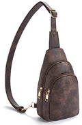 Crossbody Bags for Women Leather Sling Bag for Woman Travel Coffee (3-coffee)