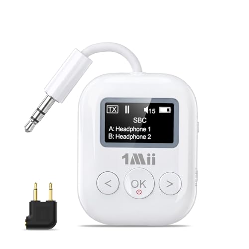 SafeFly Min+ Airplane Bluetooth Adapter for 2 Wireless Headphones