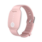 Fashion FDA Cleared Relieve Nausea Electrode Stimulator Morning Sickness Motion Travel Sickness Vomit Relief Rechargeable No Gel Drug Free Wrist Bands Without Side Effects (Pink)