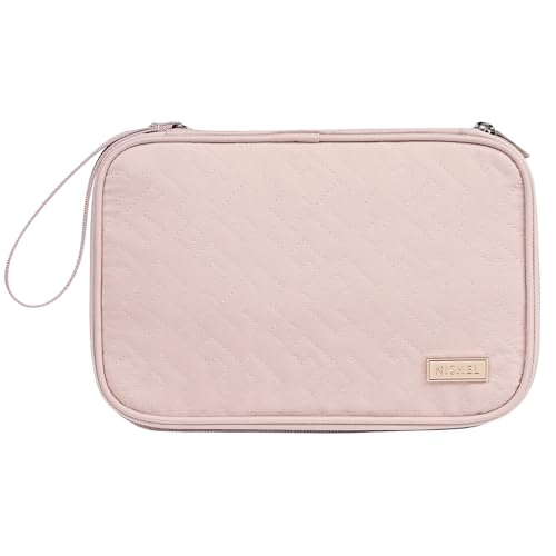 Electronics Travel Organizer Cord Case (Large / Pink)
