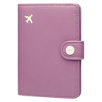 Passport Holder RFID Blocking Travel Wallet (Elegant Purple)