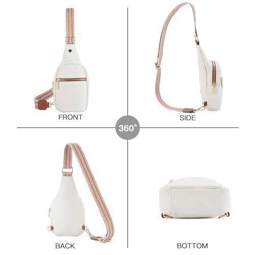 Crossbody Bags for Women PU Leather Cross Body Sling Bag for Woman Birthday Gifts for Women (2-beige Brown)