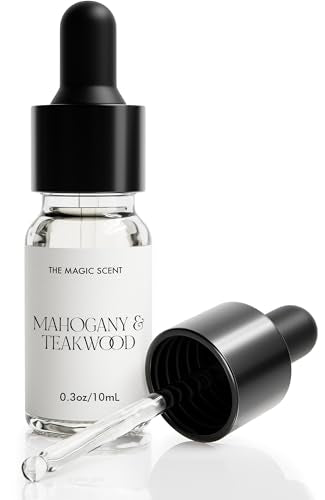 Mahogany & Teakwood Diffuser Oil Scents for Home (0.34 Fl Oz (Pack of 1))