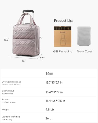 Underseat Carry On Bag (Grey Pink / Underseat 16 inch)