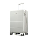 24 Inch Luggage with Spinner Wheels (Smoke White / 24 Inch EXT)