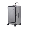 29 Inch Aluminum Frame Checked Luggage Top Opening (Gray / 29 Inch)