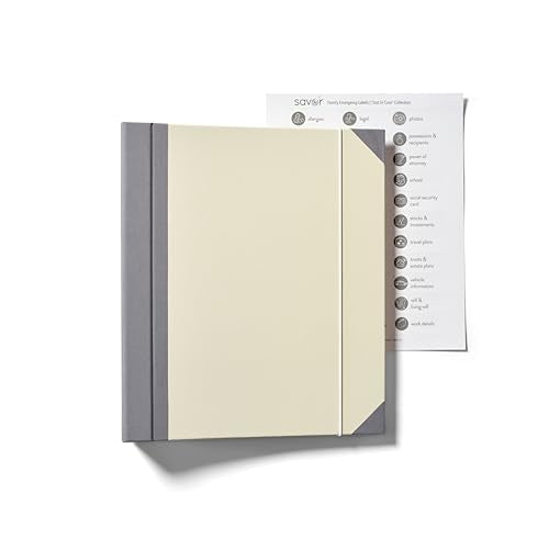 The Folio® Important Document Organizer by Savor (Slate+slate / 2 Pack Document Organizer (English Version))