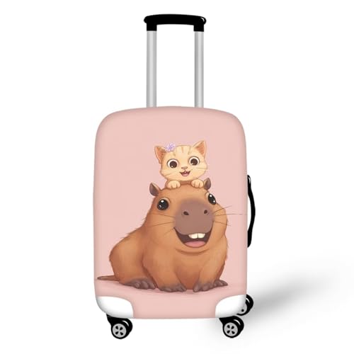 Cute Capybara with Cat (XL(for 30-32 inch luggage) / Cute Capybara with Cat)