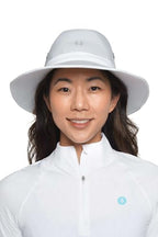 Wide Brim Golf Hat (XX-Large / Silver/White)