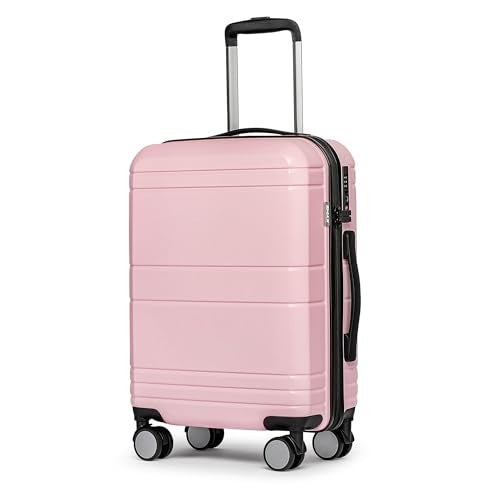 Carry On Luggage 22x14x9 Airline Approved (Pink)
