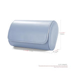 2 Slot Leather Watch Organizer Case Light Blue (Sky Blue / 2-Slot)