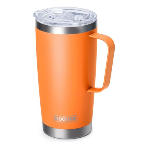 Travel Coffee Mug with Lid (mango yellow-A / 20 Ounces)