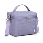 NOL 8L Insulated Lunch Bags for Women Cooler Bag Lightweight Nylon Waterproof Lunch Box For Work (Light Purple / Medium (8 Liters))