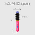GoGo Mini Heated Round Brush (Peachy Pink)