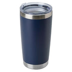 20oz Stainless Steel Tumbler Bulk with Lid (1 Count (Pack of 1) / Powder Navy)