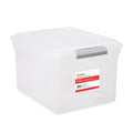 Store & Slide Plastic File Box (Clear)