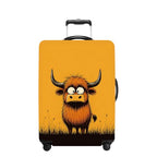Highland Cow Luggage Cover Washable Suitcase Protector Anti (Highland Cow / M(24-26inch suitcase))