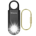 135dB Rechargeable Personal Alarm with Ultra Bright Flashlight (Black / Rechargeable & Built-in Flashlight)