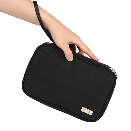 Electronics Travel Organizer Cord Case (Large / Black)