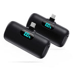 2 Pack]Portable Charger Power Bank for iPhone 17 (Black+Black)