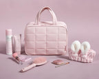 Travel Toiletry Bag with Jewelry Organizer (Pink-2 / Style2-medium Size)