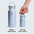 Micro Bottle Leak Proof Purse or Pocket Flask (White)