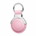 Genuine Leather Keychain for Airtag New 2nd Gen (B9-Blossom Pink V2.0)