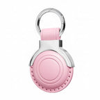Genuine Leather Keychain for Airtag New 2nd Gen (B9-Blossom Pink V2.0)