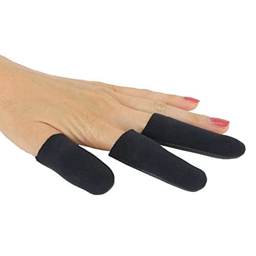 Heat Shield Professional High Heat Resistant Finger Protection Guards for Curling & Flat Irons (3 Count (Pack of 1) / Black)