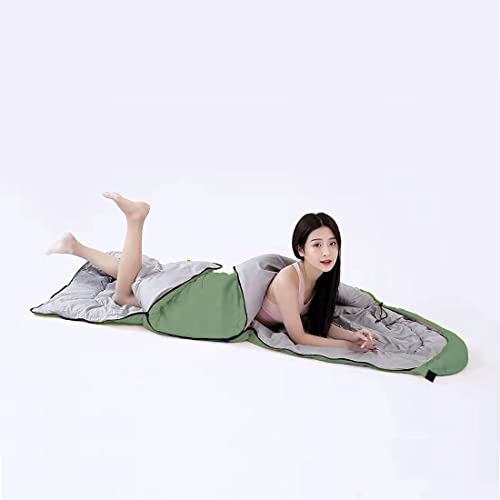 Sleeping Bags for Adults Kids Boys Girls Backpacking Hiking Camping Liner (3lb-Green Grey)
