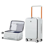 Top Opening 24 Inch Checked Luggage (Smoke White / 24 Inch)
