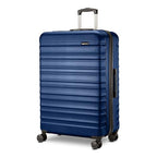 AmazonBasics 68 cm Navy Blue Hardsided Check (Navy Blue / Medium Checked)