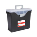 Slim Portable File Tote (Black)