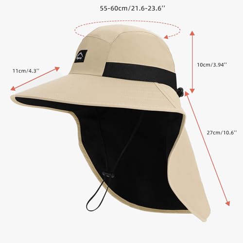 Outdoor Sun Hat for Men Women (1pack-beige/Arm Sleeves)
