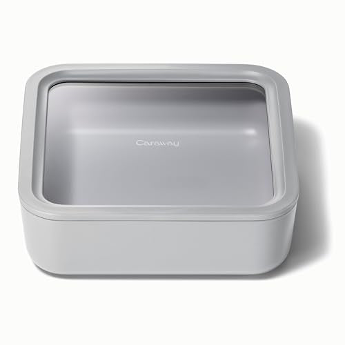 Glass Food Storage Container with Lid (Gray / 10 Cup Container (1x))
