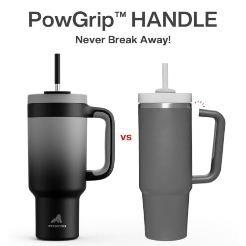 40 oz Tumbler with Handle (Obsidian / 40 Ounces)