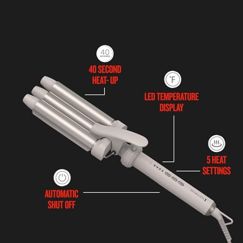5-in-1 Curling Wand Set, Interchangeable 0.5" - 1.25" Barrels (0.5" to 1.25")