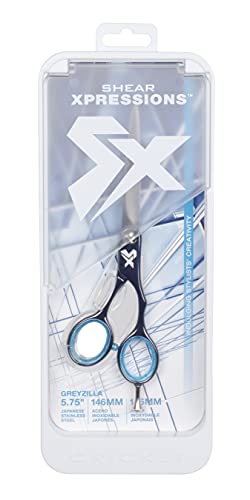 Shear Xpressions 5.75" Professional Hair Cutting Scissors (Greyzilla)