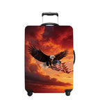 Luggage Cover Washable Suitcase Protector Anti (Eagle / M(fits 24-26Inch suitcase))