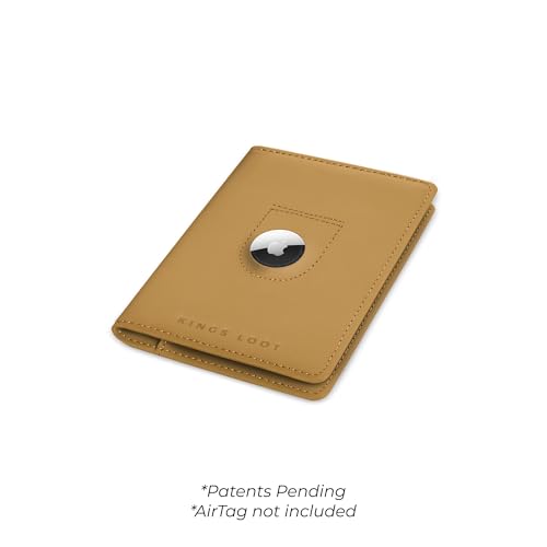 Passport Wallet with Holder for AirTag (Driftwood)